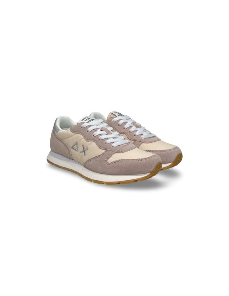 Sun68 Z35402T sneakers donna in camoscio/tessuto cipria