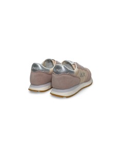 Sun68 Z35402T sneakers donna in camoscio/tessuto cipria 2