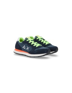 Sun68 Z35302T sneakers da ragazzo/a in camoscio /tessuto blu