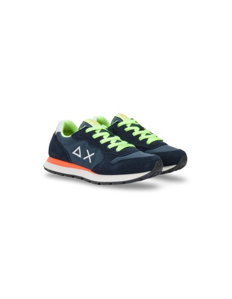 Sun68 Z35302T sneakers da ragazzo/a in camoscio /tessuto blu