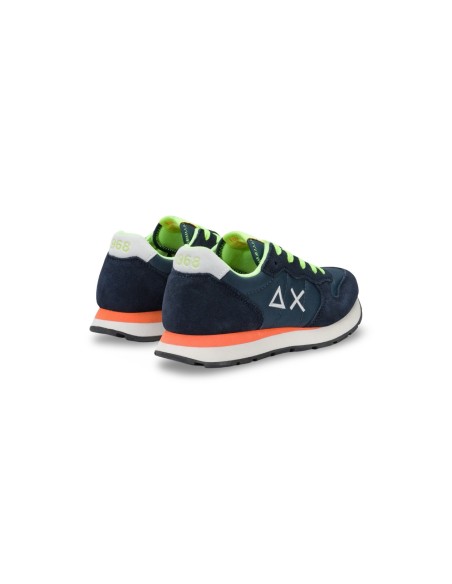 Sun68 Z35302T sneakers da ragazzo/a in camoscio /tessuto blu