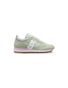 Saucony Jazz Original S1044-645 sneakers donna in camoscio/tessuto verde/bianco 2