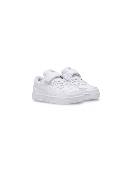 Puma Caven 2.0 Ac+Inf 393841 02 sneakers bambino in similpelle bianco