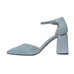 Keys K-9291 sandali donna in pelle di colore celeste 2