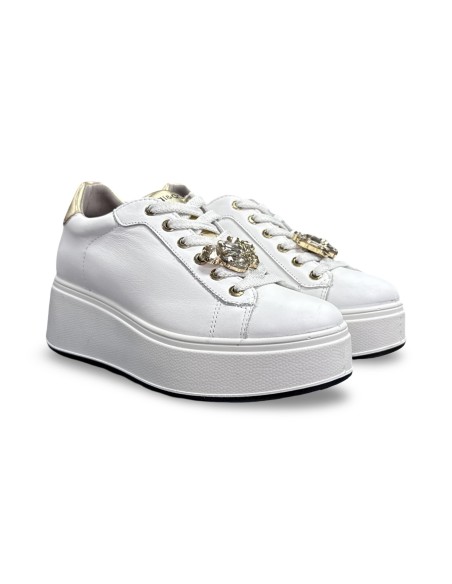 Igi&Co 8671211 sneakers donna in pelle bianco/oro