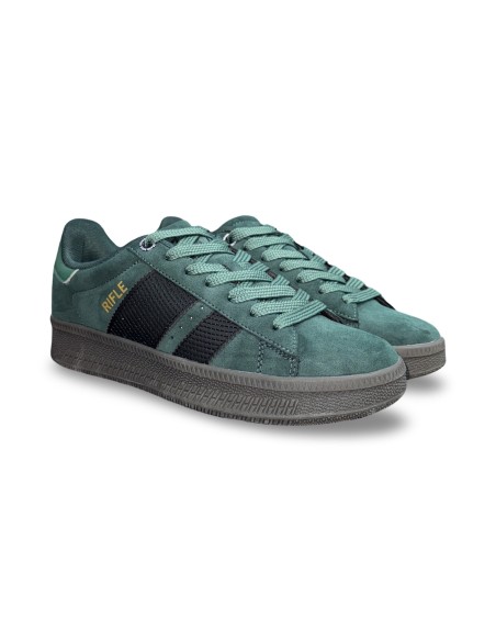 Rifle RFM524H05 FIELD sneakers uomo in camoscio verde pino