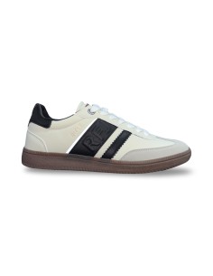 Rifle RFM524H00 sneakers uomo in similpelle/nabuk bianco/nero 2