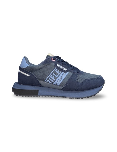 Rifle RFM523H00 sneakers uomo in camoscio/nabuk blu