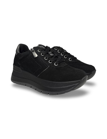 Igi&Co 8677400 sneakers donna in camoscio nero