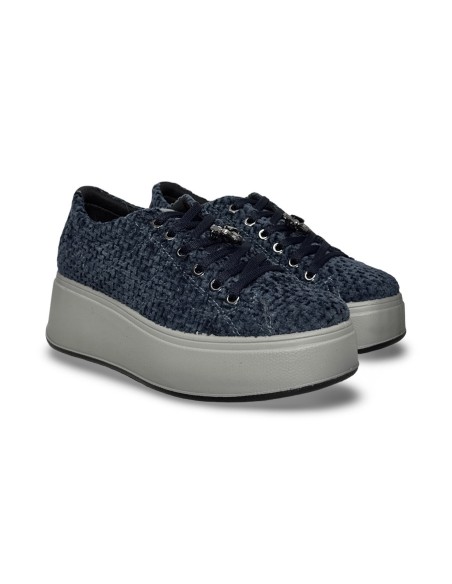 Igi&Co 8671400 sneakers donna in velluto blu