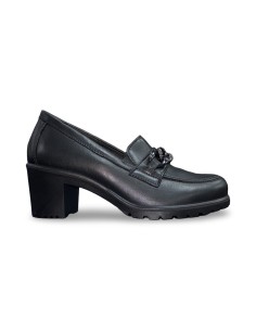Enval Soft 8754700 mocassini donna in pelle nero 2