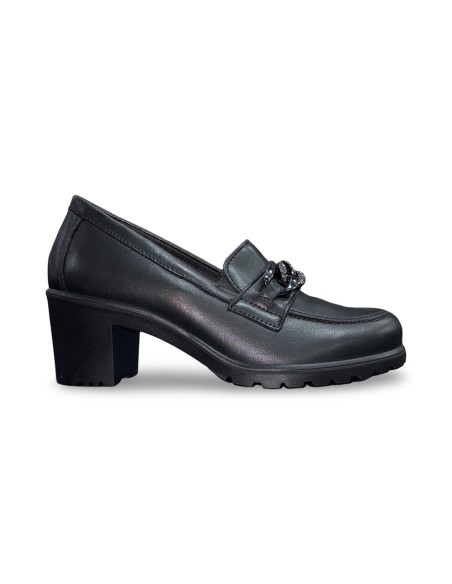 Enval Soft 8754700 mocassini donna in pelle nero