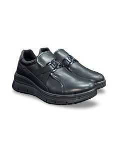 Enval Soft 8778000 slip on donna in pelle nero