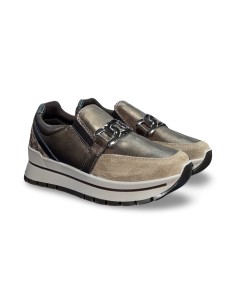 Igi&Co 8676311 slip on donna in pelle/camoscio beige/rame