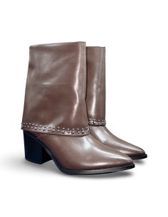 Solo Soprani S15 stivaletti donna in pelle marrone
