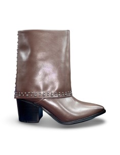 Solo Soprani S15 stivaletti donna in pelle marrone 2