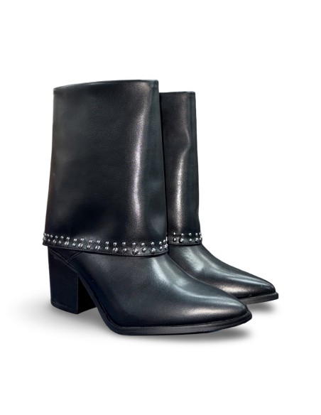 Solo Soprani S15 stivaletti donna in pelle nero
