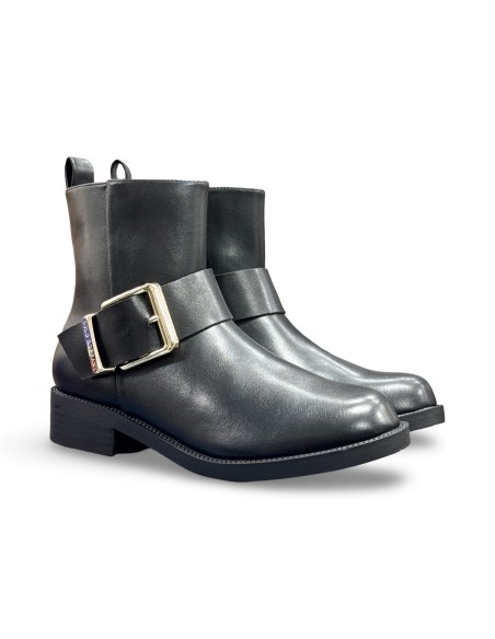 Solo Soprani S45 stivaletti donna in pelle nero