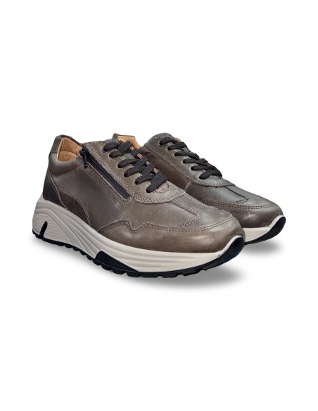Igi&Co 8640611 sneakers uomo in pelle caffe'