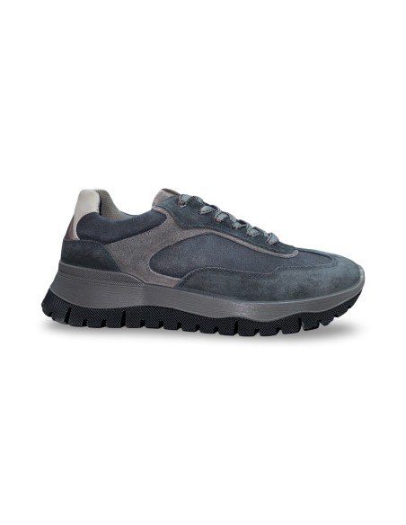 Igi&Co 8641800 sneakers uomo in camoscio blu