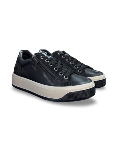 Igi&Co 8669811 sneakers donna in pelle/camoscio nero