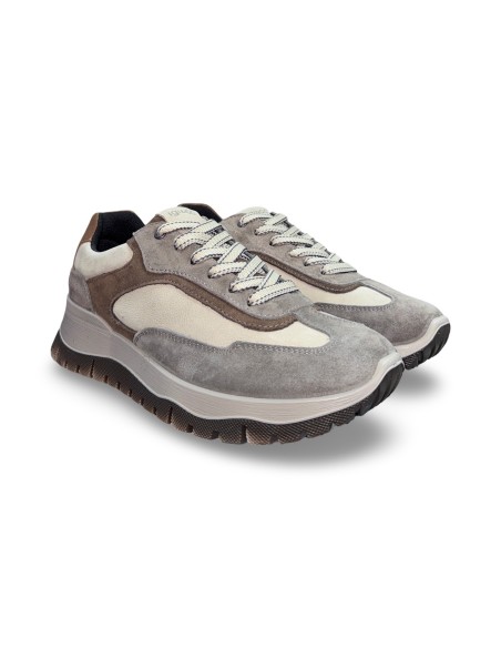 Igi&Co 8641822 sneakers uomo in camoscio fango