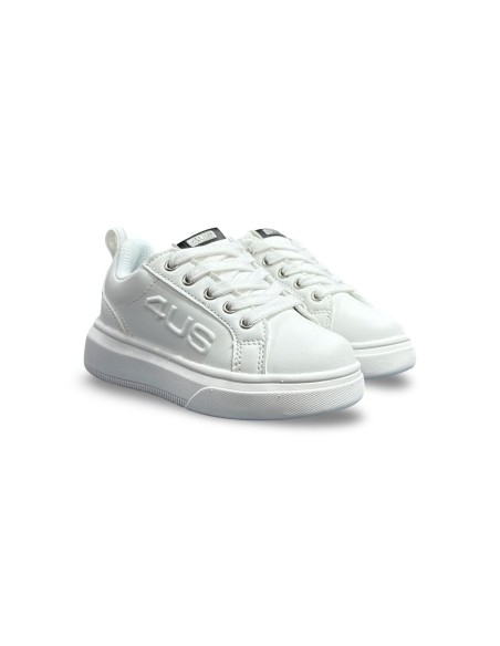 Cesare Paciotti 4US K25990 sneakers bambino in pelle bianco