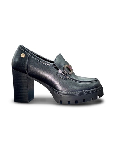 Xti 144519 mocassini donna in pelle nero