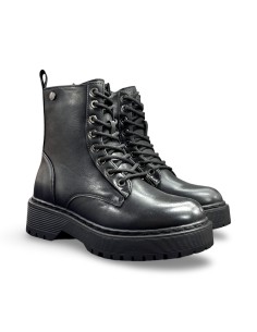 Xti 143094 stivaletti donna in pelle nero