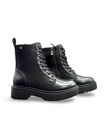 Xti 143094 stivaletti donna in pelle nero