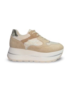 Queen Helena X33-18 sneakers donna in camoscio beige 2