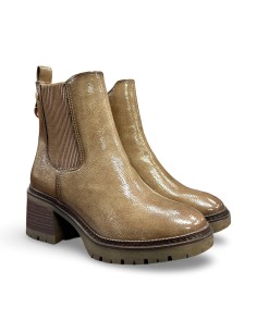 Xti 144277 stivaletti donna in vernice beige