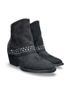 Xti 144464 stivaletti donna in camoscio nero