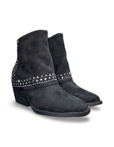 Xti 144464 stivaletti donna in camoscio nero