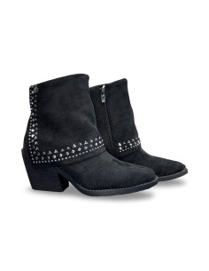 Xti 144464 stivaletti donna in camoscio nero 2