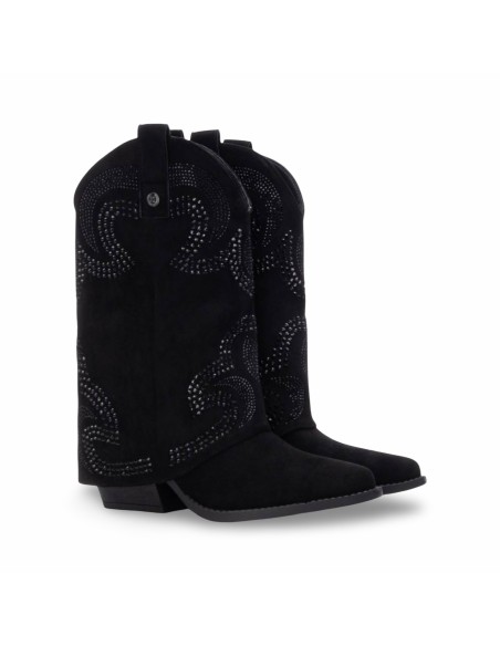 Xti 144467 stivali donna in camoscio nero