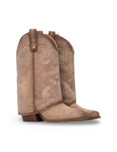 Xti 144467 stivali donna in camoscio beige