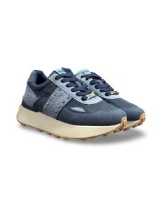 Refresh 173064 sneakers donna in camoscio/tessuto blu/navy