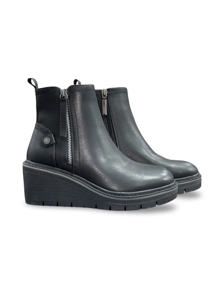 Refresh 173204 stivaletti donna in pelle nero