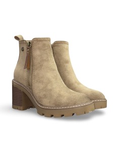 Refresh 172125 stivaletti donna in camoscio taupe