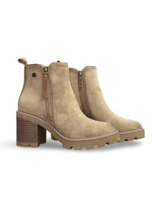 Refresh 172125 stivaletti donna in camoscio taupe 2