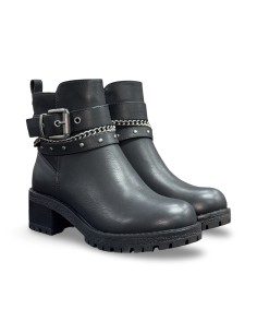 Refresh 172918 stivaletti donna in pelle nero