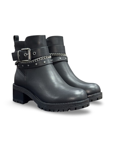 Refresh 172918 stivaletti donna in pelle nero