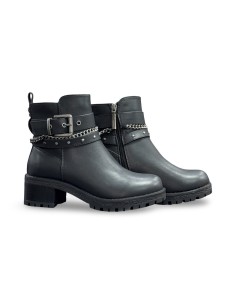 Refresh 172918 stivaletti donna in pelle nero 2