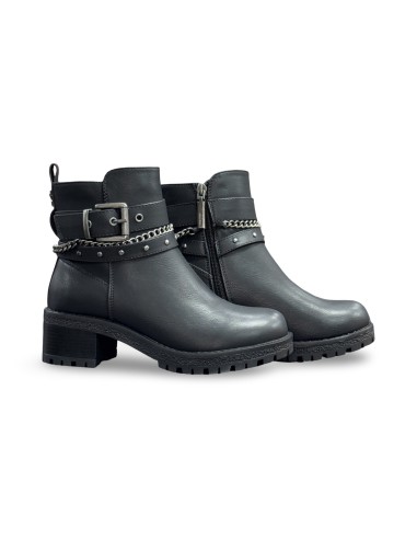 Refresh 172918 stivaletti donna in pelle nero