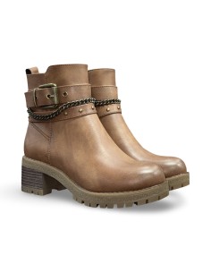 Refresh 172918 stivaletti donna in pelle color camel