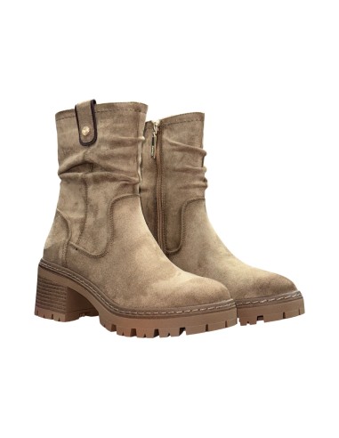 Refresh 173021 stivaletti donna in camoscio beige