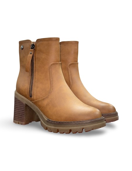 Refresh 172970 stivaletti donna in pelle color camel