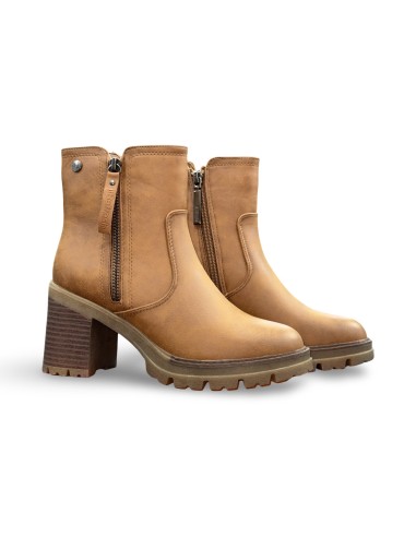 Refresh 172970 stivaletti donna in pelle color camel