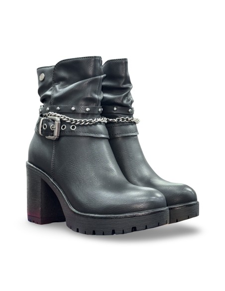 Refresh 172917 stivaletti donna in pelle nero